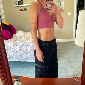 Urban Outfitters button crop top